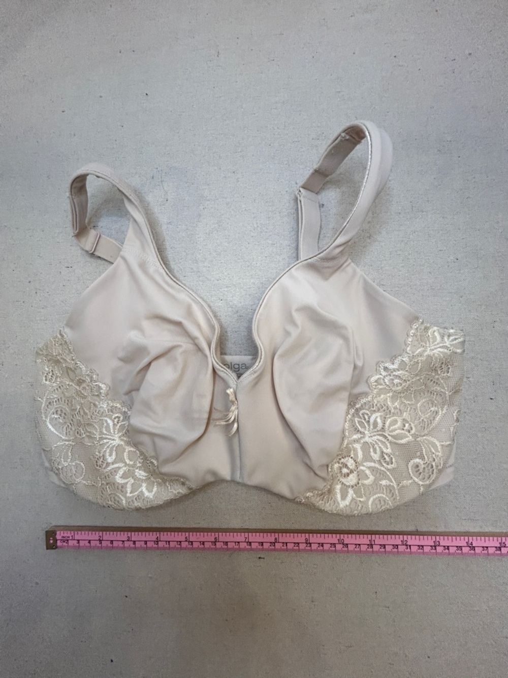 Olga Size 40DD/40E Rosewater Luxury Lift Minimizer Underwire Bra - Picture 4 of 9